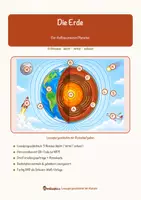 Vorschau - Arbeitsblätter - Die Erde – Lesespurgeschichte mit Rätselaufgaben (Klasse 8) - Seite 1