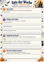 Vorschau - Arbeitsblätter - Satz des Tages / Satz der Woche - Halloween - Seite 3