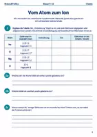 Vorschau - Arbeitsblätter - Ionenbindung Basisscreening Chemie Klasse 9–10 - Seite 2