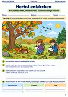 Vorschau - Arbeitsblätter - Herbst-Lernmalbuch Klasse 5–6 - Deckblatt