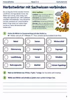Vorschau - Arbeitsblätter - Herbst-Lernmalbuch Klasse 5–6 - Seite 1