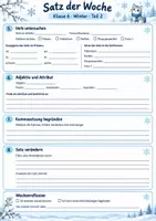 Vorschau - Arbeitsblätter - Satz des Tages / Satz der Woche - Winter - Seite 2