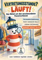 Vorschau - Stundenentwürfe - Vertretungsstunde Klasse 3–4 | Deutsch Detektivgeschichte & Lesetraining - Deckblatt