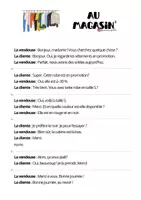 Vista previa - Juegos / Gamificación - Au magasin - Dialogues à ranger - página 1