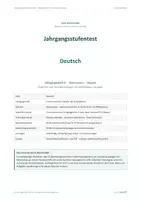 Vorschau - Arbeitsblätter - Jahrgangsstufentest Deutsch Gymnasium Bayern – Probetest mit vollständigen Lösungen (Rechtschreibung, Grammatik, Textverständnis) Klasse 6 - Seite 1