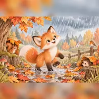 Vorschau - Bildkarten - Der kleine Fuchs im Herbst | Mitmachgeschichte für U3, Krippe & Kindergarten - Seite 3