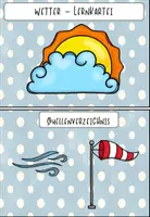 Vorschau - Bildkarten - Lernkartei Wetter - Seite 1