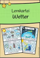 Vorschau - Bildkarten - Lernkartei Wetter - Deckblatt