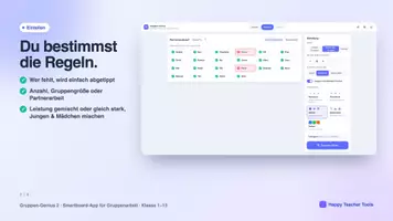 Vorschau - Interaktives Material - Gruppen-Genius 2 – Faire Gruppen in Sekunden - Seite 2
