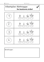 Vorschau - Fördermaterial/Inklusion - Klettmappen der bestimmte Artikel, Basisschreibungen, Basisschreibung - Seite 3