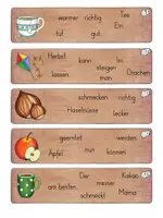 Vorschau - Fördermaterial/Inklusion - 🍂 Purzelsätze Herbst Sätze schreiben Klasse 1/2 - Seite 3