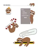 Vorschau - selbst erstellte Cliparts/Grafiken - Cliparts: Faultiere für jede Gelegenheit - Seite 2