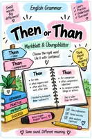 Vorschau - Arbeitsblätter - Then or Than? | Häufige Verwechslung im Englischen - Deckblatt