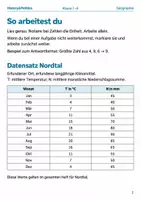 Vorschau - Arbeitsblätter - Klimadiagramme Klasse 7–8 Basisscreening - Seite 1