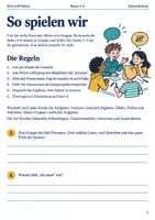 Vorschau - Arbeitsblätter - Klassenbild-Puzzle Kennenlernspiel Klasse 5–6 - Seite 1