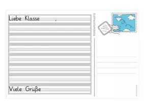 Vorschau - Arbeitsblätter - Ferienpostkarte - Seite 2