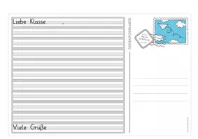 Vorschau - Arbeitsblätter - Ferienpostkarte - Seite 3