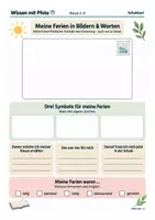 Vorschau - Arbeitsblätter - Mein Ferienkoffer | Was ist in den Ferien alles passiert? - Seite 2