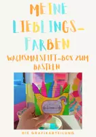 Vorschau - Mal- und Bastelvorlagen - 🎨 Meine Lieblingsfarben - Wachsmalstiftbox zum Basteln - Deckblatt