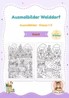 Vorschau - Mal- und Bastelvorlagen - Kunst Klasse 1 - Seite 1
