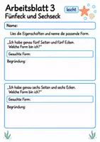 Vorschau - Arbeitsblätter - Geometrische Formen Klasse 4 | Mathematik Klasse 4 | 10 Arbeitsblätter als PDF - Seite 3
