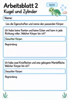Vorschau - Arbeitsblätter - Geometrische Körper Klasse 4 | Mathematik Klasse 4 | 10 Arbeitsblätter als PDF - Seite 2