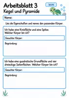 Vorschau - Arbeitsblätter - Geometrische Körper Klasse 4 | Mathematik Klasse 4 | 10 Arbeitsblätter als PDF - Seite 3