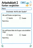 Vorschau - Arbeitsblätter - Würfel und Quader Klasse 4 | Mathematik Klasse 4 | 10 Arbeitsblätter als PDF - Seite 2