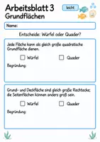Vorschau - Arbeitsblätter - Würfel und Quader Klasse 4 | Mathematik Klasse 4 | 10 Arbeitsblätter als PDF - Seite 3