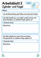Vorschau - Arbeitsblätter - Körpernetze Klasse 4 | Mathematik Klasse 4 | 10 Arbeitsblätter als PDF - Seite 2