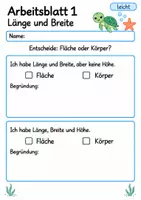 Vorschau - Arbeitsblätter - Flächen und Körper Klasse 4 | Mathematik Klasse 4 | 10 Arbeitsblätter als PDF - Seite 1