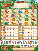 anteprima - Esercizi - Coding e logica tema dinosauri -
Primaria - Pagina 2