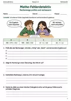 Vorschau - Arbeitsblätter - Mathe Fehlerdetektiv Arbeitsheft Klasse 5 bis 6 - Deckblatt