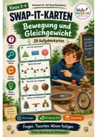 Vorschau - Spiele - Swap-it Materialpaket: Rad – 6 bewegte Kartenspiele für Sachunterricht 3/4 | 174 Fragekarten | Farbe & S/W - Seite 1