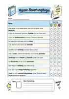 Vorschau - Anderer Materialtyp - Bewertungsbogen Mappen - Deckblatt