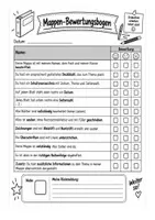 Vorschau - Anderer Materialtyp - Bewertungsbogen Mappen - Seite 1