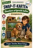 Vorschau - Spiele - Swap-it-Kartenspiel: Haustiere artgerecht halten – bewegtes Klassenspiel für Sachunterricht 3/4 | Farbe & S/W | Duplex- und manueller Druck - Deckblatt