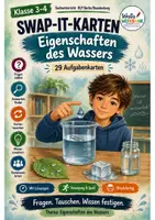 Vorschau - Spiele - Swap-it-Kartenspiel: Eigenschaften des Wassers – bewegtes Klassenspiel für Sachunterricht 3/4 | Farbe & S/W | Duplex- und manueller Druck - Deckblatt