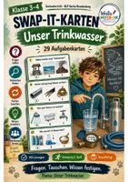 Vorschau - Spiele - Swap-it-Kartenspiel: Unser Trinkwasser – bewegtes Klassenspiel für Sachunterricht 3/4 | Farbe & S/W | Duplex- und manueller Druck - Deckblatt