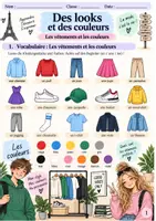 Vorschau - Arbeitsblätter - Les vêtements et couleurs - Arbeitsheft Klasse 7 - Deckblatt