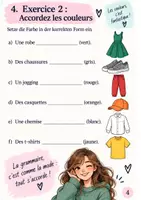 Vorschau - Arbeitsblätter - Les vêtements et couleurs - Arbeitsheft Klasse 7 - Seite 3