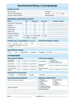 Vorschau - Arbeitsblätter - Sprachstandserhebung Deutsch. Lernausgangslage, Sprachdiagnostik & Beobachtungsbogen für VKL und Grundschule - Seite 1