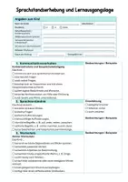 Vorschau - Arbeitsblätter - Sprachstandserhebung Deutsch. Lernausgangslage, Sprachdiagnostik & Beobachtungsbogen für VKL und Grundschule - Seite 3