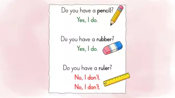 Vorschau - Präsentationen/Tafelbilder - School Things – Part 2 | Englisch Klasse 3/4 - Seite 1