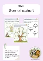 Vorschau - Arbeitsblätter - Ethik Sequenz _ Leben in einer Gemeinschaft - Deckblatt