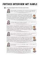 Vorschau - Arbeitsblätter - Rawls ⎮ Urzustand - Schleier des Nichtwissens - Seite 1