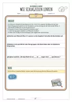 Vorschau - Arbeitsblätter - Wie Schlagzeilen lenken Clickbait Sprache in Medien Unterrichtsmaterial Deutsch Klasse 7–9 – Arbeitsblätter Medienkompetenz Social Media Fake News differenziert mit Lösungen - Deckblatt