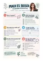 Vorschau - Arbeitsblätter - Mach es besser!“ – Reflexionsbogen bei Fehlverhalten & Unterrichtsstörungen - Deckblatt
