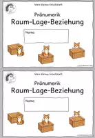 Vorschau - Arbeitsblätter - Pränumerik – Raum-Lage – Miniheft | Vorschule & Klasse 1 - Seite 1