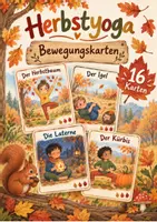 Vorschau - Poster - Herbst-Yoga: 16 Bewegungskarten Kita & Grundschule - Deckblatt